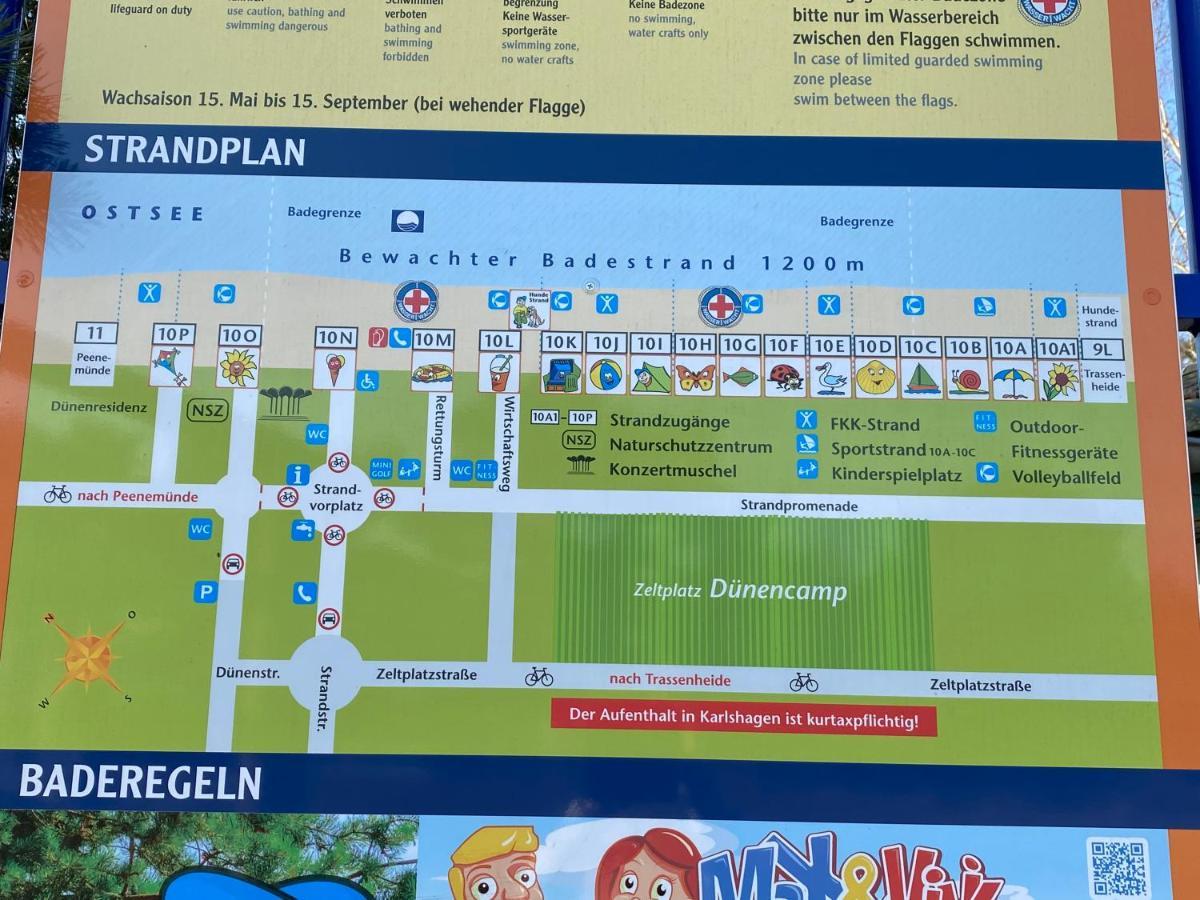 Duenenresidenz Karlshagen - Ferienwohnung Ginsterweg Esterno foto